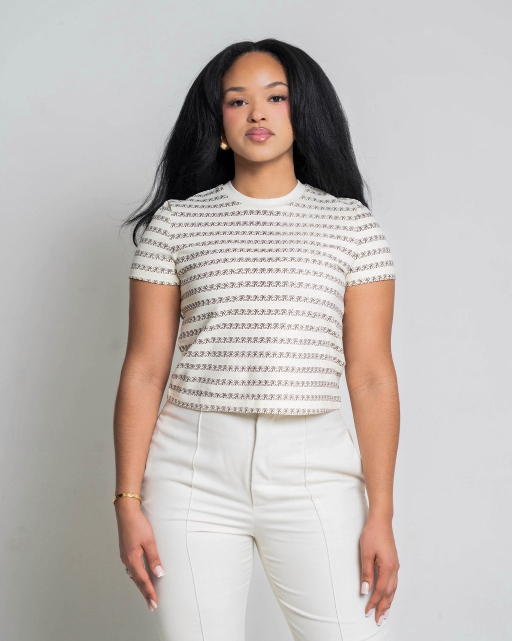 Monogram Fitted women T-Shirt