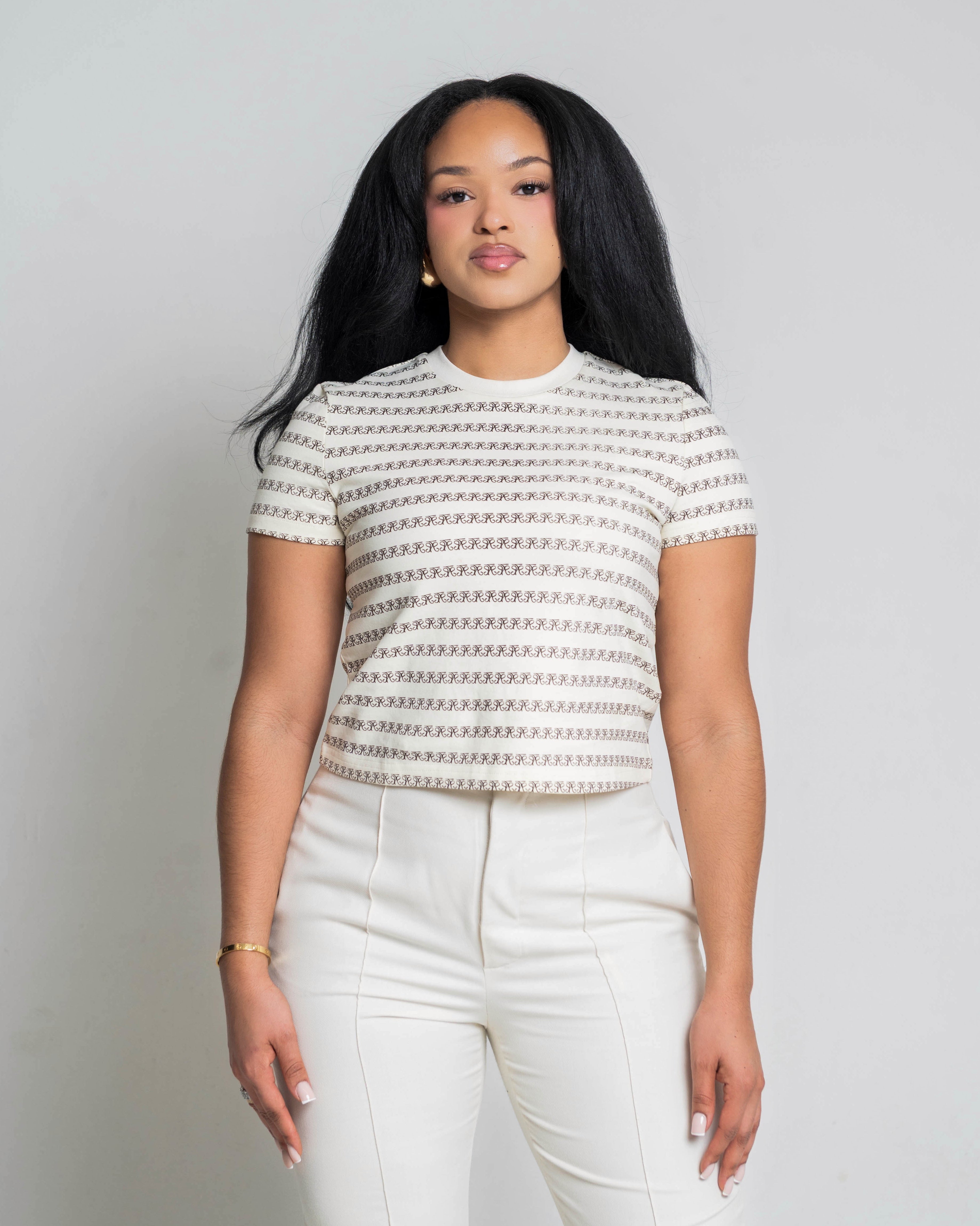 Monogram Fitted women T-Shirt