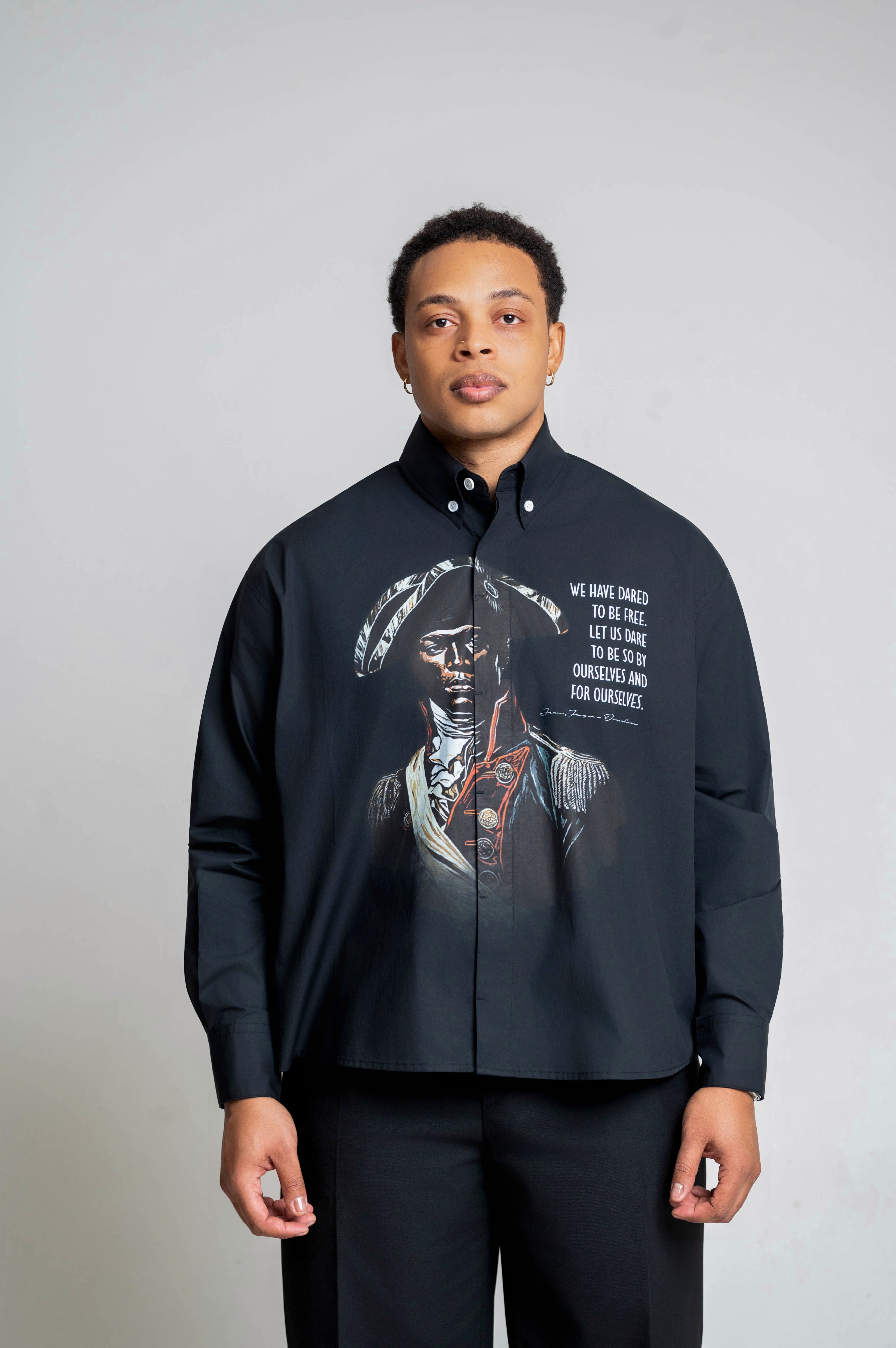Dessalines Boxy Long Sleeve Shirt