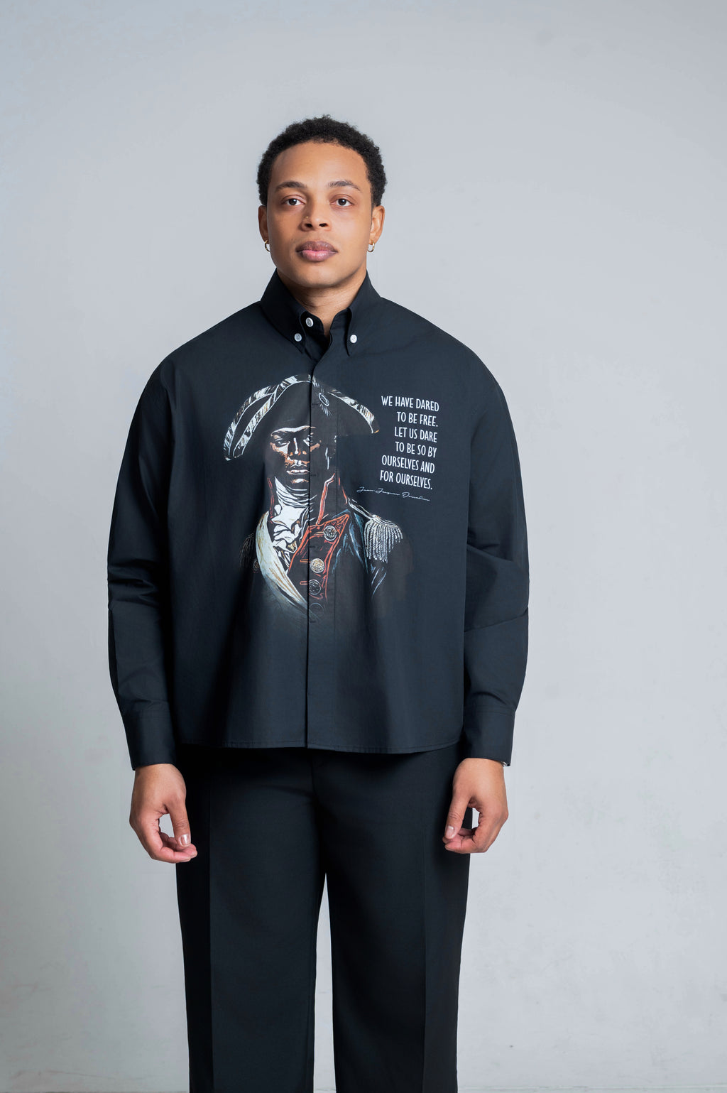 Dessalines Boxy Long Sleeve Shirt