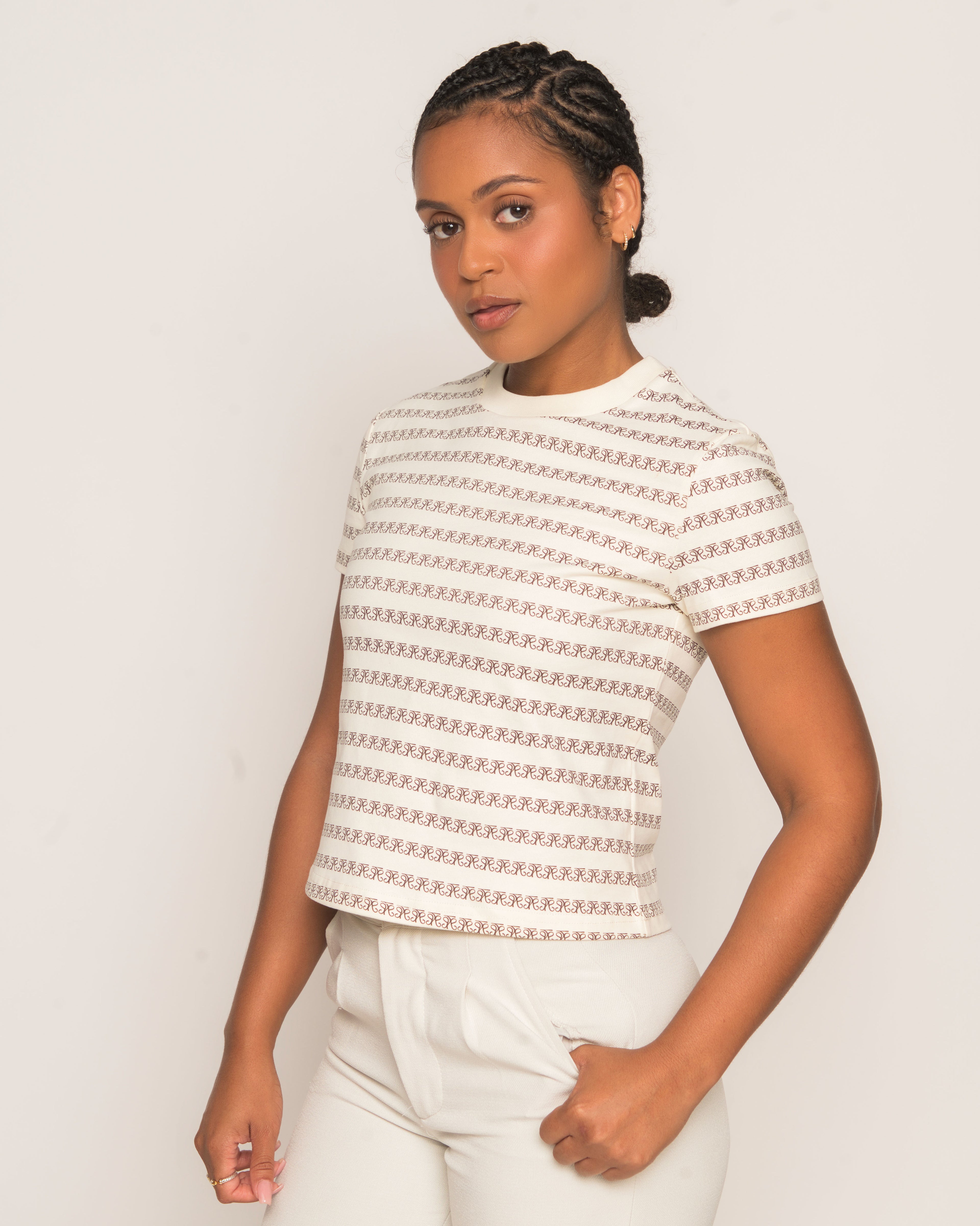 Monogram Fitted women T-Shirt