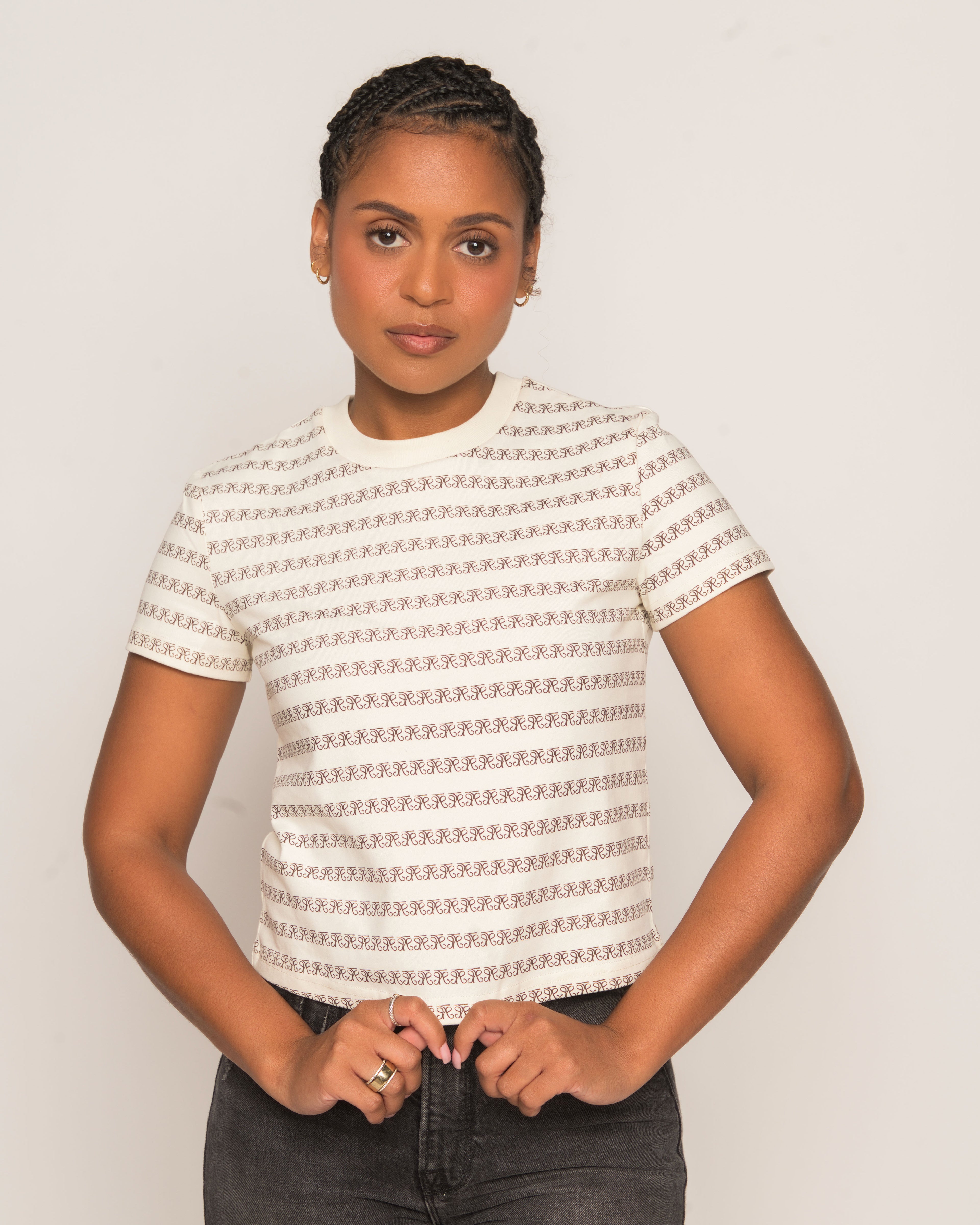 Monogram Fitted women T-Shirt