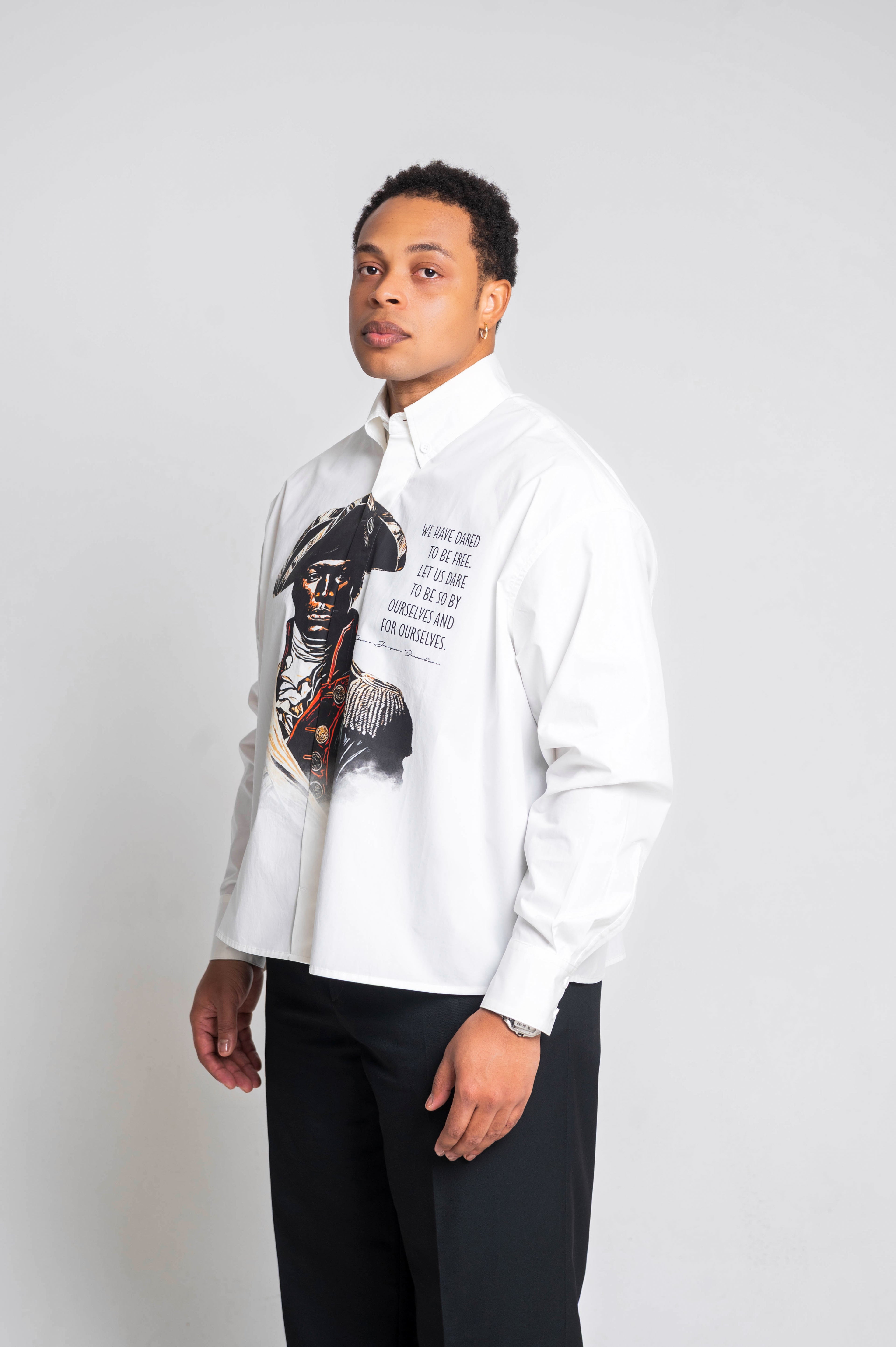 Dessalines Boxy Long Sleeve Shirt