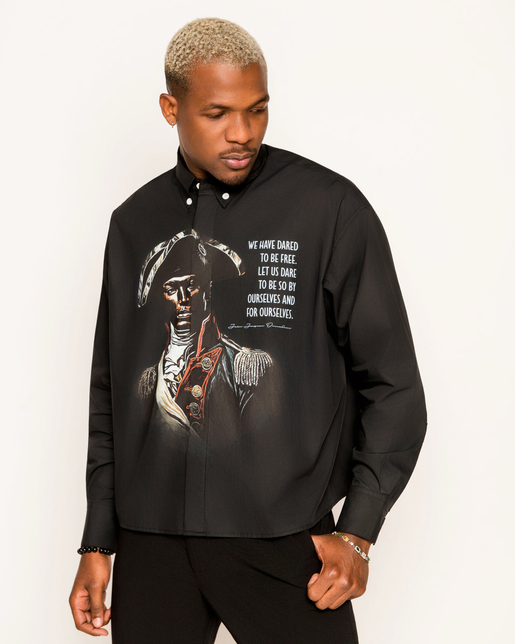 Dessalines Boxy Long Sleeve Shirt