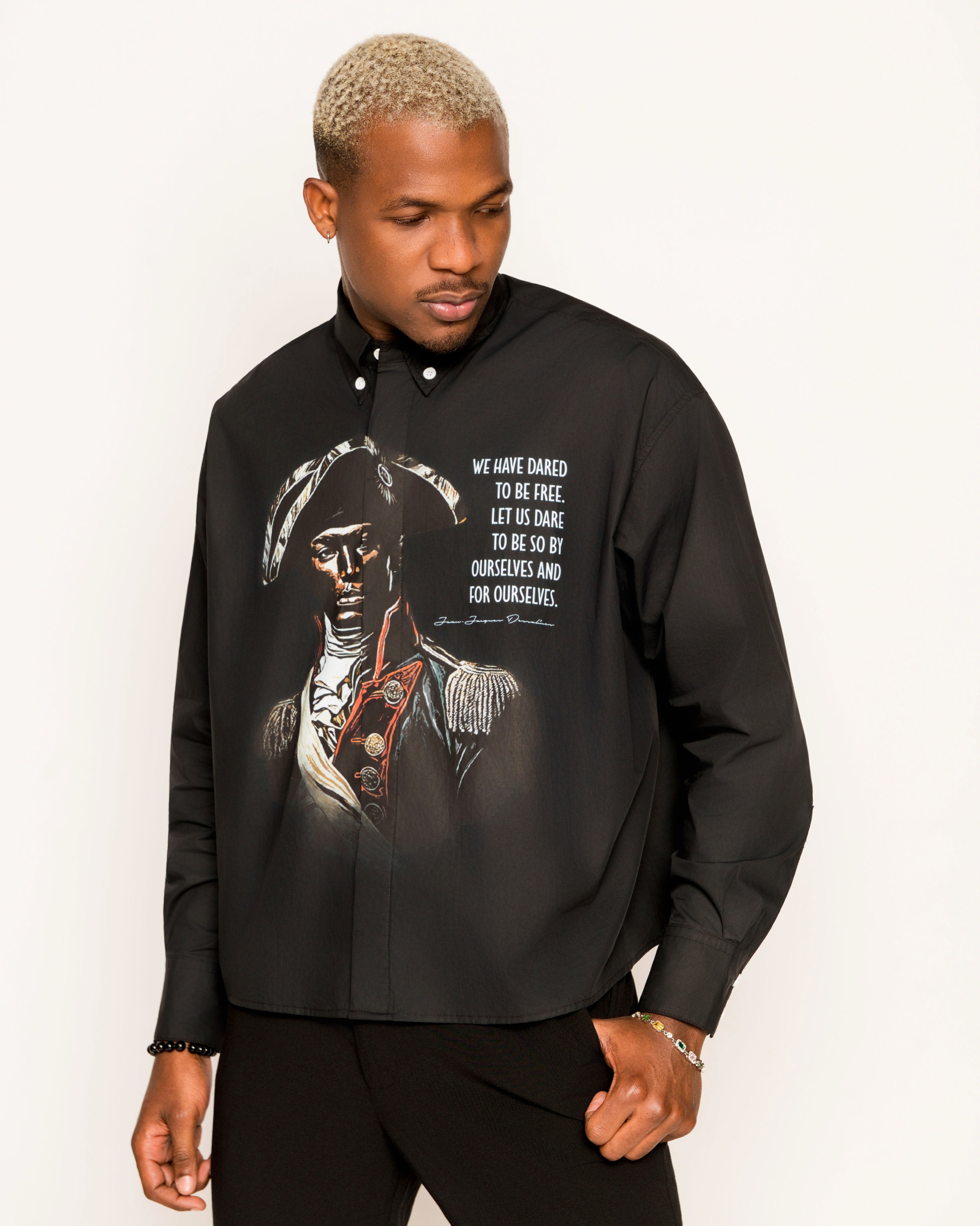 Dessalines Boxy Long Sleeve Shirt