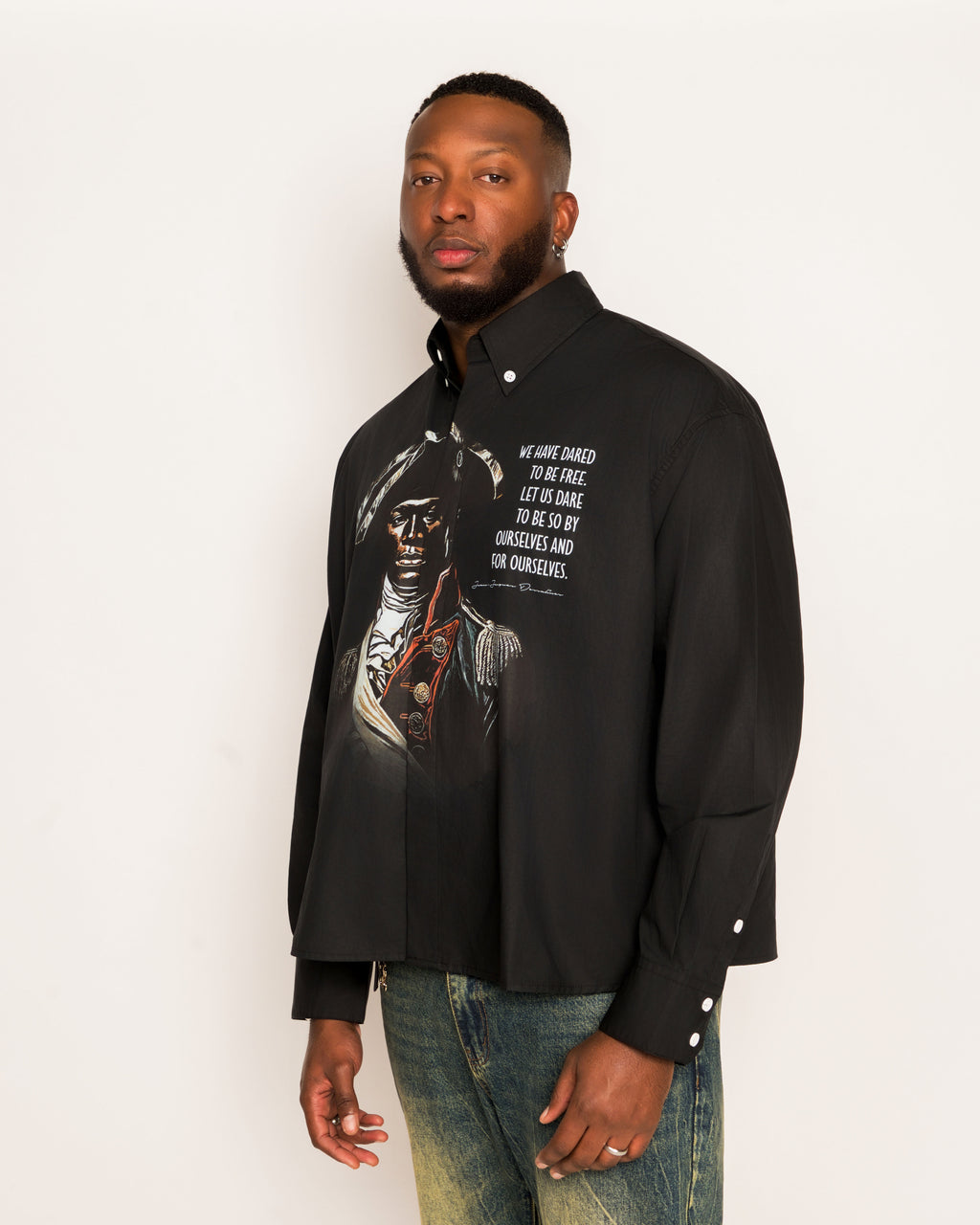 Dessalines Boxy Long Sleeve Shirt
