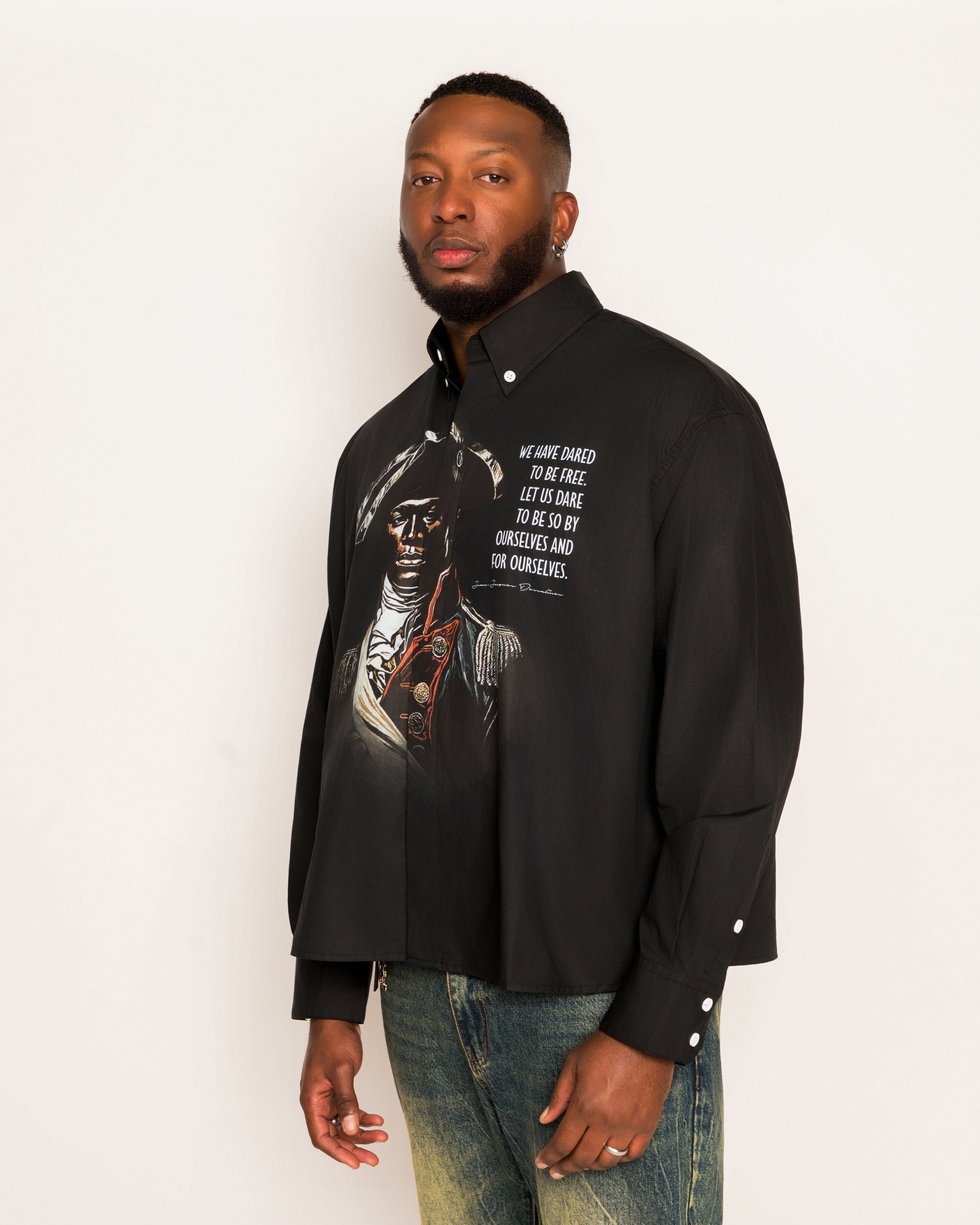Dessalines Boxy Long Sleeve Shirt