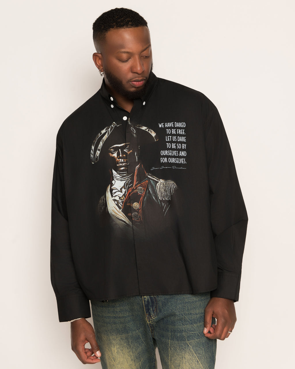Dessalines Boxy Long Sleeve Shirt