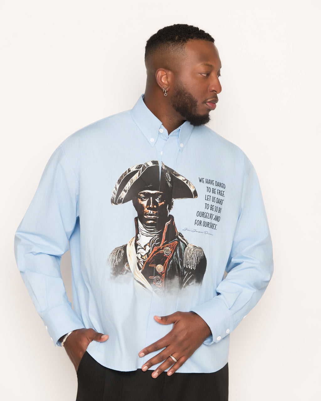 Dessalines Boxy Long Sleeve Shirt